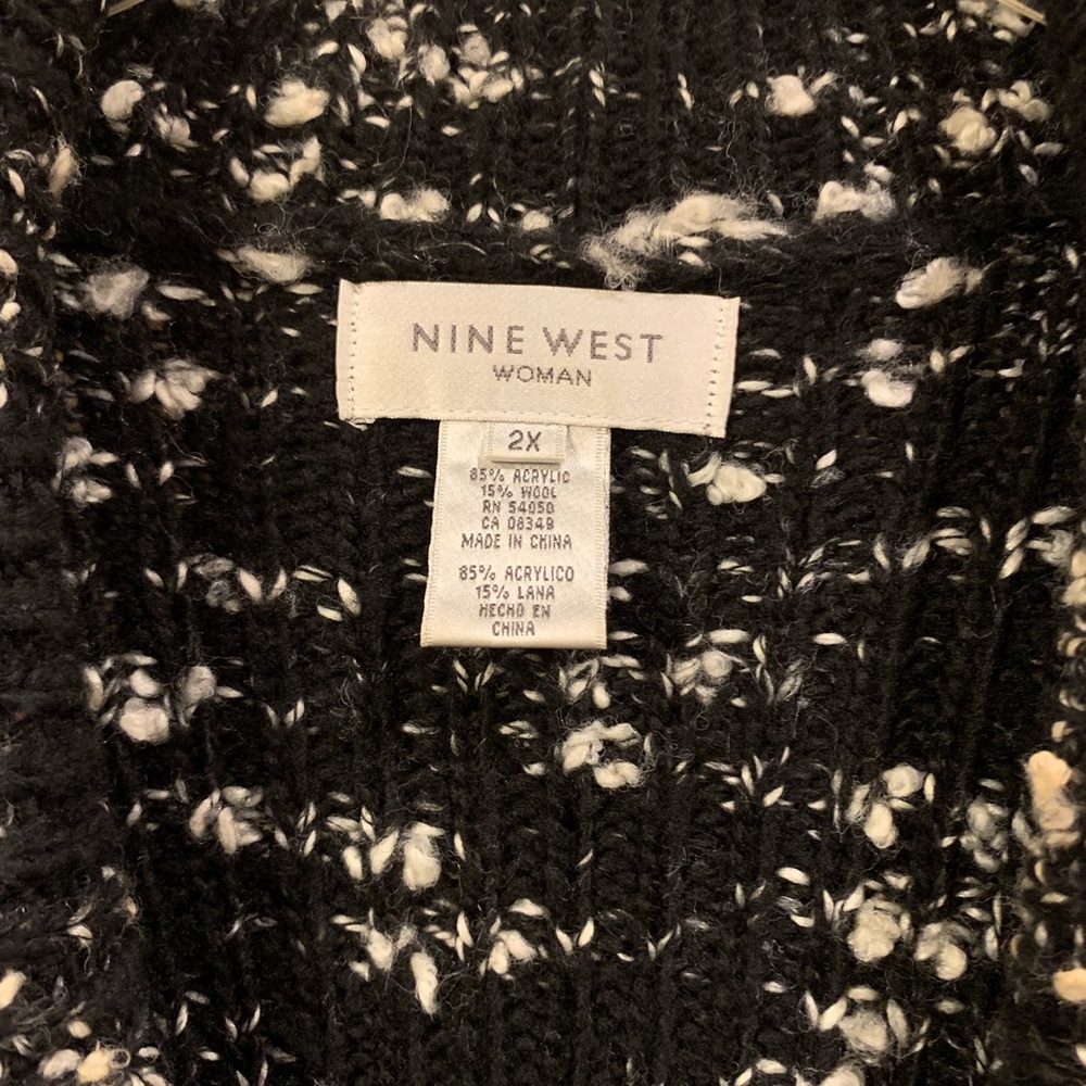 Nine West Plus Size Button-Up Sweater - image 3